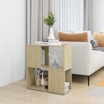 vidaXL Bibliothèque Chêne sonoma 60x24x63 cm bois d'ingénierie