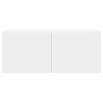 vidaXL Meuble TV mural blanc 100x30x41 cm