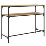 vidaXL Table console chêne sonoma 100x35 5x75 cm bois d'ingénierie
