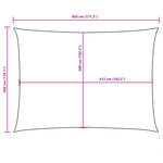 vidaXL Voile de parasol tissu oxford rectangulaire 3x4 5 m terre cuite