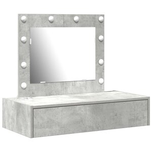 vidaXL Table de Toilette Gris 83 x 40 x 70 cm Bois d'ingénierie