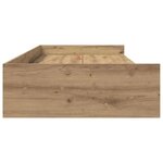 vidaXL Cadre de lit Chêne artisanal 98 5 x 200 cm Bois d'ingénierie