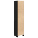vidaXL Buffet haut chêne noir 37 5x35x180 cm bois d'ingénierie