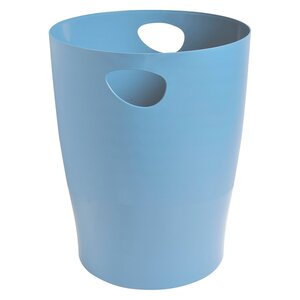 Corbeille à papier ecobin exacompta bleu clair