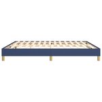 vidaXL Cadre de lit sans matelas bleu 180x200 cm tissu
