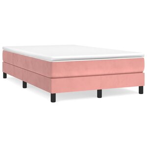 vidaXL Cadre de lit sans matelas rose 120x200 cm velours