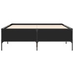 vidaXL Cadre de lit sans matelas noir 140x200 cm