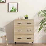 vidaXL Buffet chêne sonoma 69 5x34x90 cm bois d'ingénierie