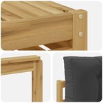 vidaXL Ensemble de canapés d'extérieur 6 pc Blanc et anthracite