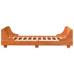 vidaXL Cadre de lit sans matelas cire marron 100x200cm bois pin massif