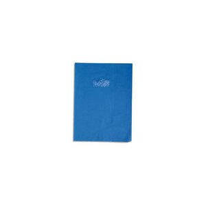 Protège-cahier Grain Cuir 20/100ème 24x32 bleu victoria CLAIREFONTAINE