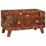 vidaXL Boîte de rangement 70 x 35 x 40 cm Bois massif recyclé