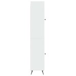 vidaXL Ensemble de Meubles 2 Pièces Blanc brillant Bois d'ingénierie