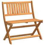 Ensemble Bistro de Jardin Pliable 4 Pièces en Bois Massif d'Acacia vidaXL