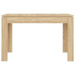 vidaXL Table à manger Chêne sonoma 120x60x76 cm Bois d'ingénierie