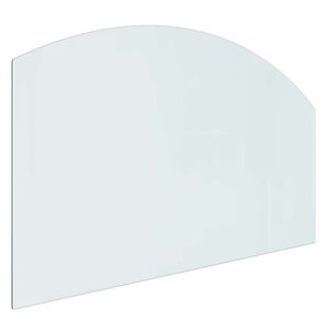 vidaXL Plaque en verre de cheminée Transparent 100 x 60 cm Verre