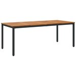 vidaXL Ensemble de salle à manger pour jardin 9 Pièces Noir et marron