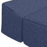 vidaXL Canapé-lit pliable Bleu 200 x 70 x 15 cm Tissu