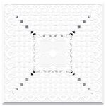 vidaXL Ensemble de tables de jardin 3 Pièces Blanc 80 x 80 x 75 cm