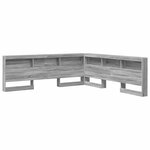 vidaXL Tête de lit de rangement Sonoma gris 200 cm Bois d'ingénierie