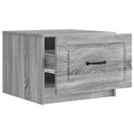 vidaXL Table basse Sonoma gris 49 x 50 x 37 cm Bois d'ingénierie