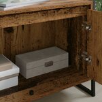 vidaXL Meuble TV Bois Ancien 140 x 36 x 49.5 cm Bois d'ingénierie