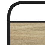vidaXL Cadre de lit sans matelas 120x190 cm cm chêne sonoma