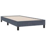 vidaXL Cadre de lit sans matelas gris foncé 80x220 cm velours