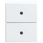 vidaXL Cabinet de chevet mural avec tiroir Blanc 34 5 x 33 x 40 cm