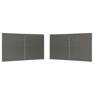 vidaXL Mur de tente de fête 2 pièces 400 x 195 cm Anthracite