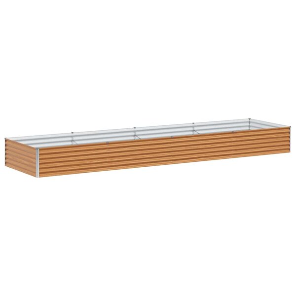 vidaXL Jardinière surélevée 390 x 100 x 36 cm Acier galvanisé