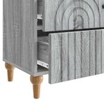 vidaXL Cabinet de chevet avec tiroir Sonoma gris 62 x 34 5 x 48 cm