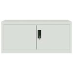 vidaXL Classeur gris clair 90x40x220 cm acier