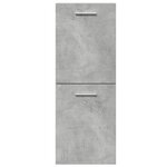vidaXL Ensemble de meubles de salle de bain 5 Pièces gris béton