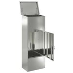 vidaXL Boîte de dépôt de colis Noir 44.5 x 29 x 110.5 cm