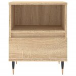 vidaXL Table de chevet chêne sonoma 40x35x50 cm bois d’ingénierie