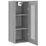 vidaXL Armoire murale suspendue Sonoma gris 34 5x34x90 cm