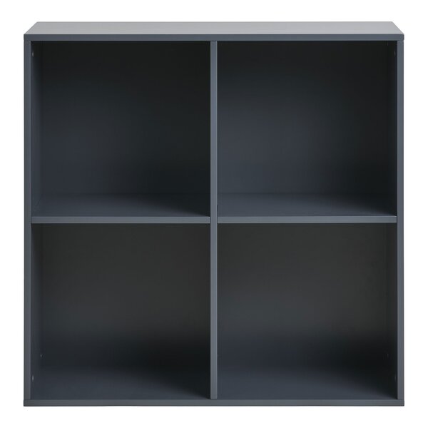Etagère murale en bois peint gris foncé 69 x 30 x 69 cm