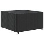 vidaXL Salon de jardin 10 Pièces avec coussins noir résine tressée