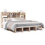 vidaXL Lit bibliothèque sans matelas 180x200 cm bois massif de pin