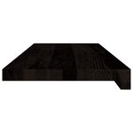 vidaXL Marches d'escalier 12 Pièces marron foncé 70x25x2 cm chêne massif