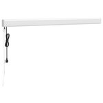 vidaXL Auvent rétractable jaune et blanc 3 5x2 5 m tissu et aluminium