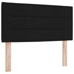 vidaXL Tête de lit LED avec des lumières à LED Noir 90 cm Polyester