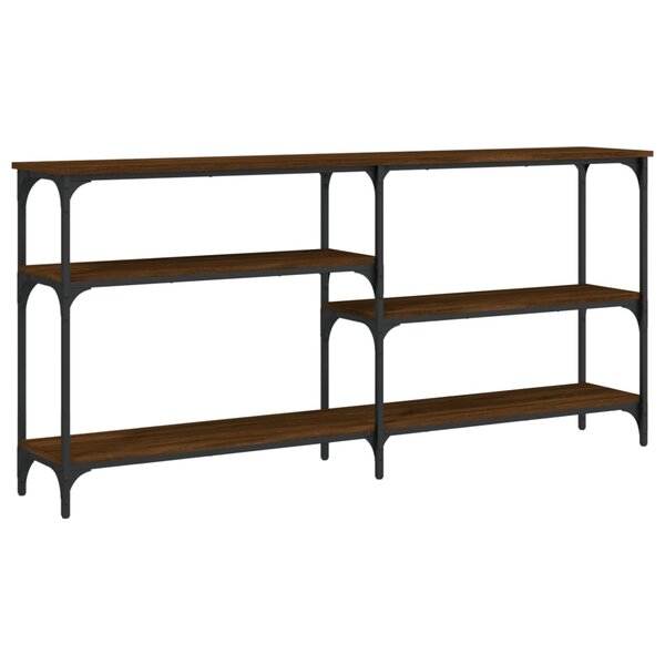 vidaXL Table console chêne marron 160x29x75 cm Bois d'ingénierie