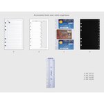 Organiseur Exatime 17 light Floralie 14 x 19 cm Semainier Argent EXACOMPTA