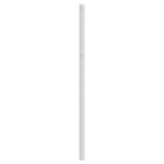 vidaXL Tête de lit métal blanc 135 cm