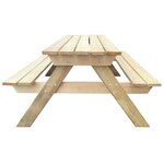 vidaXL Table de pique-nique 150 x 135 x 71 5 cm Bois