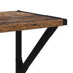 vidaXL Étagères Murales 2 Pièces Bois Ancien 60 x 25 x 25 5 cm