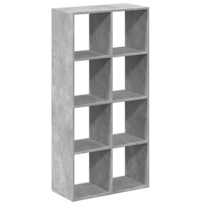 vidaXL Étagère séparatrice de pièce gris béton 69 5x29x137 5 cm