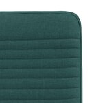 vidaXL Chaises à manger lot de 2 vert foncé tissu